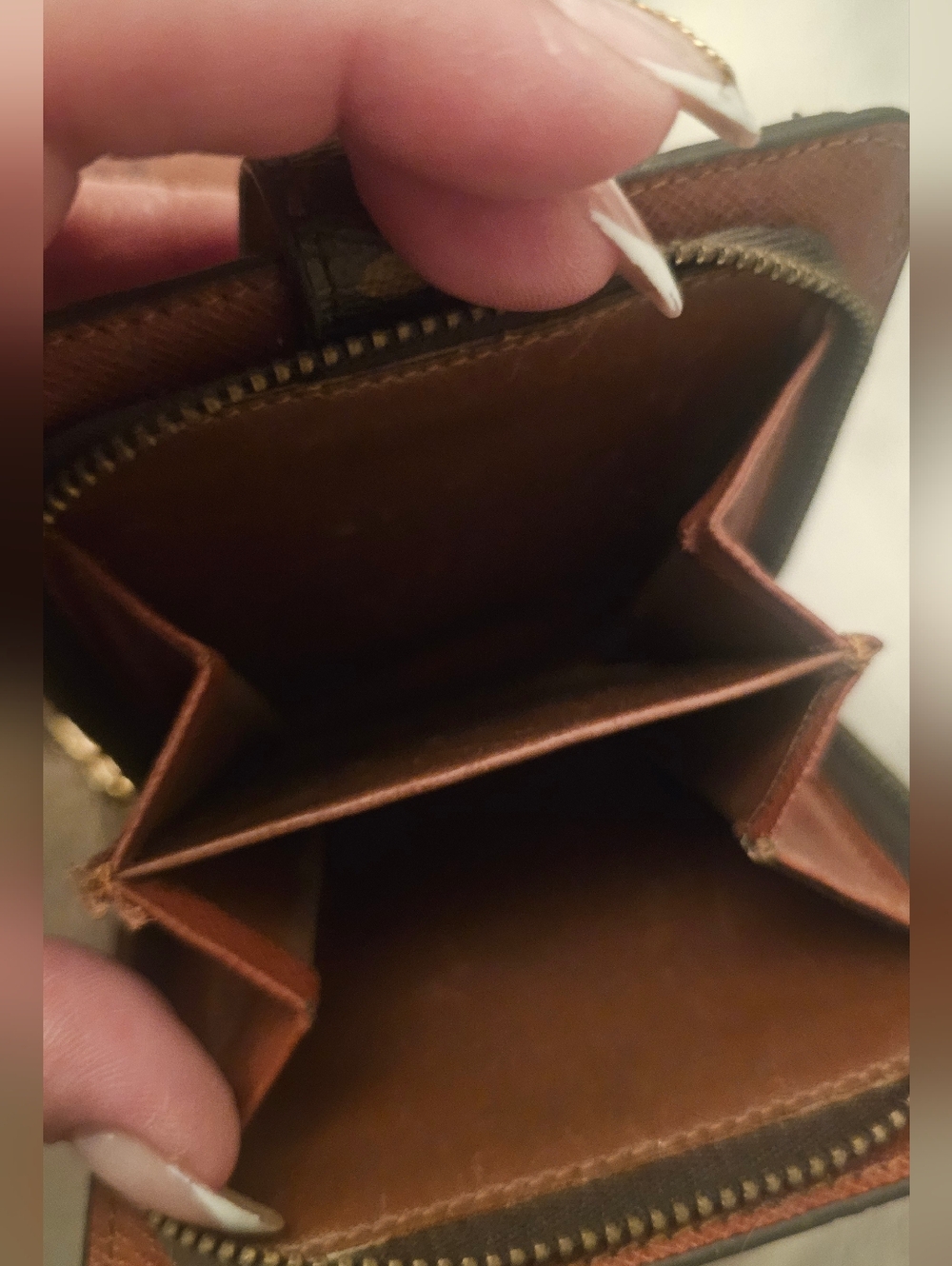 Louis Vuitton Monogram Canvas Compact Wallet in Brown and Gold - Picture 7 of 10
